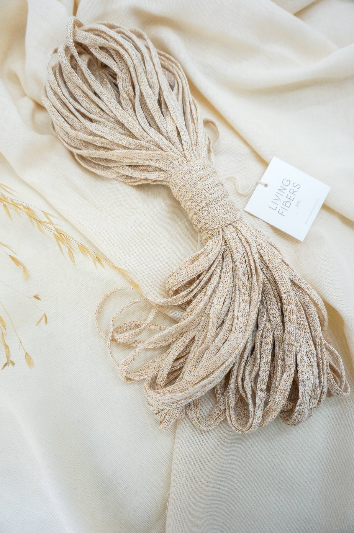 Living Fibers - Lurex rope for crafts or macrame