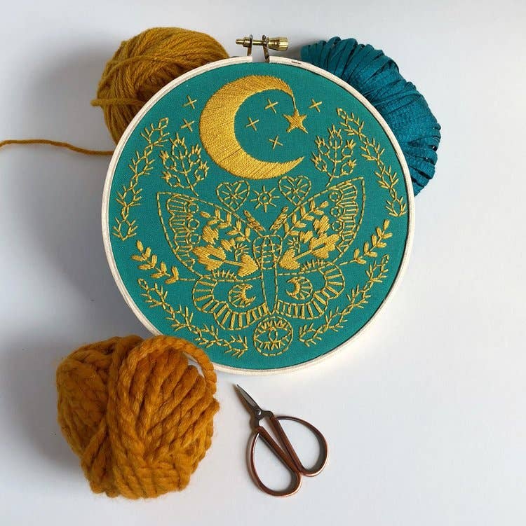 Rikrack - Lunar Moth Embroidery Kit