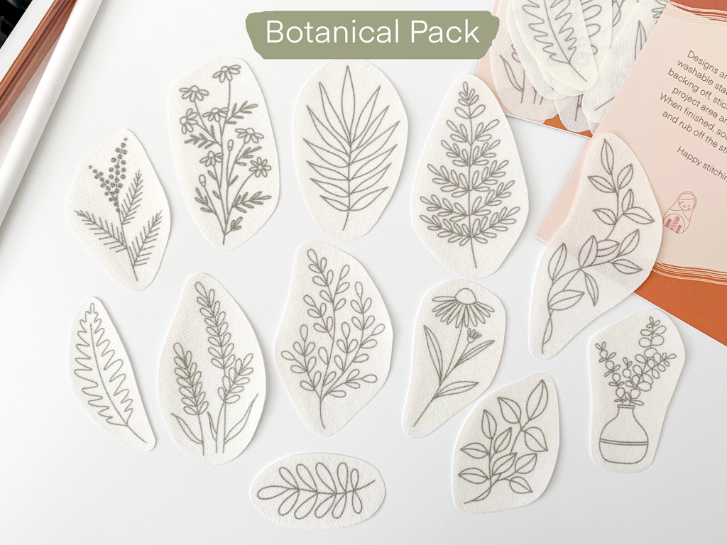 Stick and Stitch Botanical Embroidery Patterns – Sincerely Laura